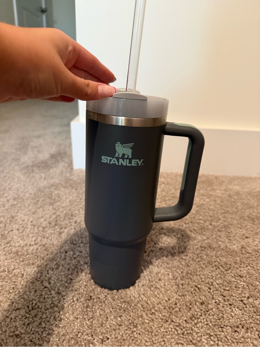 Stanley 20oz Insulated Travel Mug with Handle - Charcoal